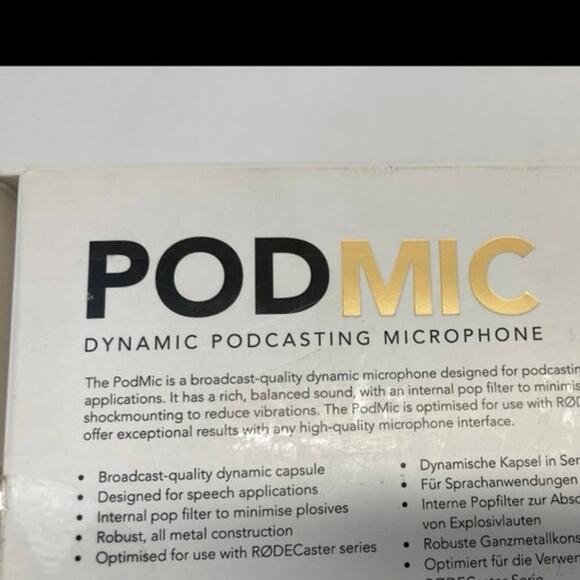 Nice Rode PodMic Cardioid Dynamic Podcast Streaming Gaming Microphone - Picture 4 of 9